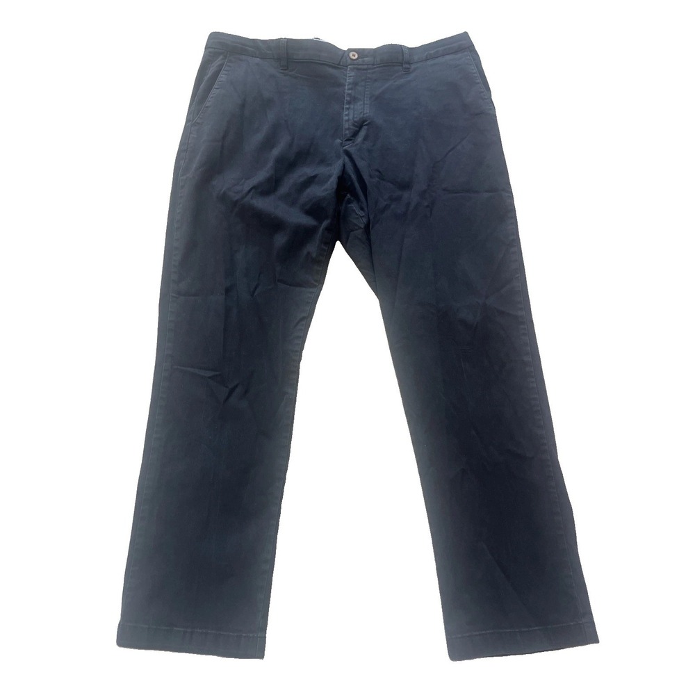 Tommy Bahama Men's 42 X30 Dark Blue Flat Front Casual Pants